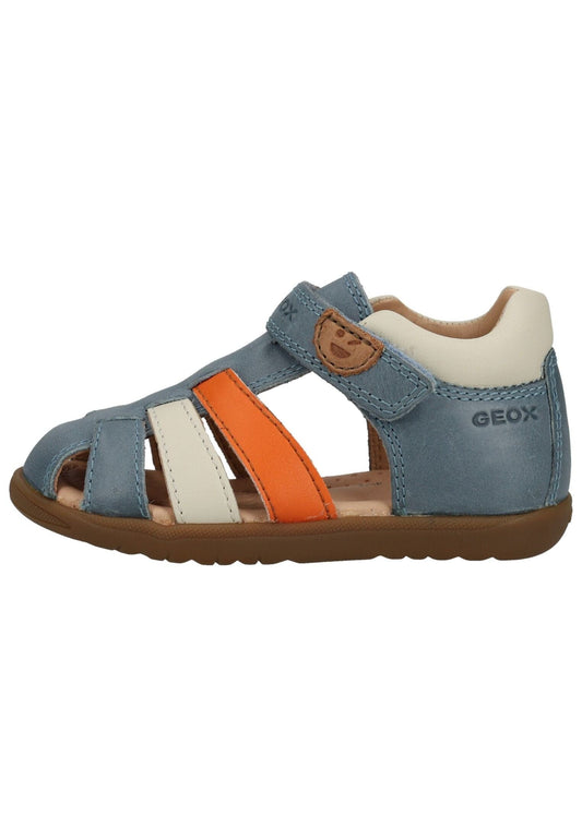 Geox Sandalen Leder Blau/Orange