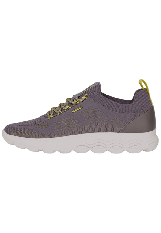 Geox Sneaker Lederimitat/Textil Dunkelgrau