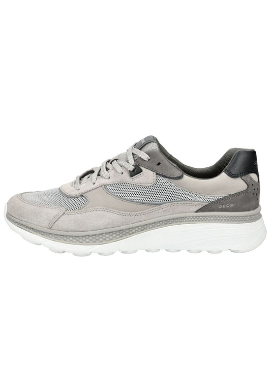 Geox Sneaker Lederimitat/Textil Hellgrau