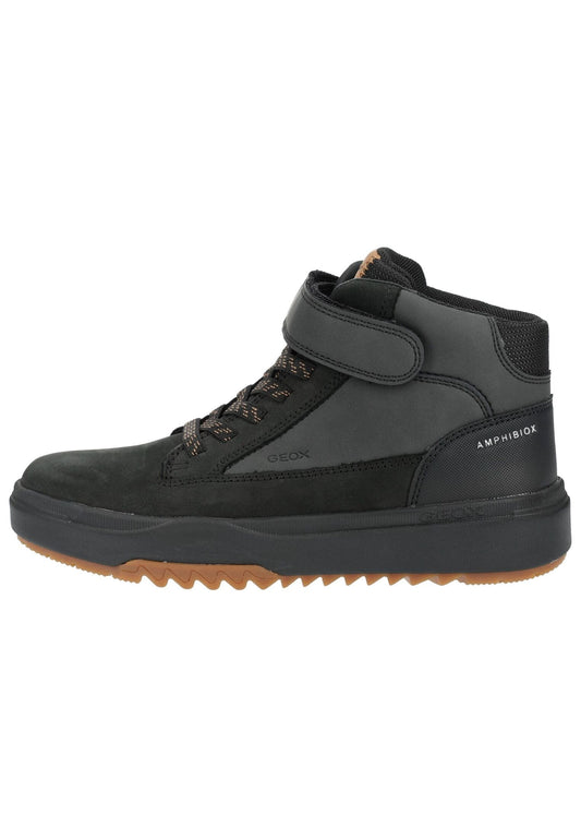 Geox Stiefelette Leder/Synthetik Schwarz Warmfutter