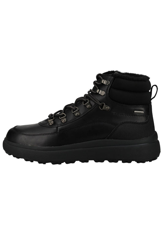 Geox Stiefelette Leder/Textil Schwarz Warmfutter
