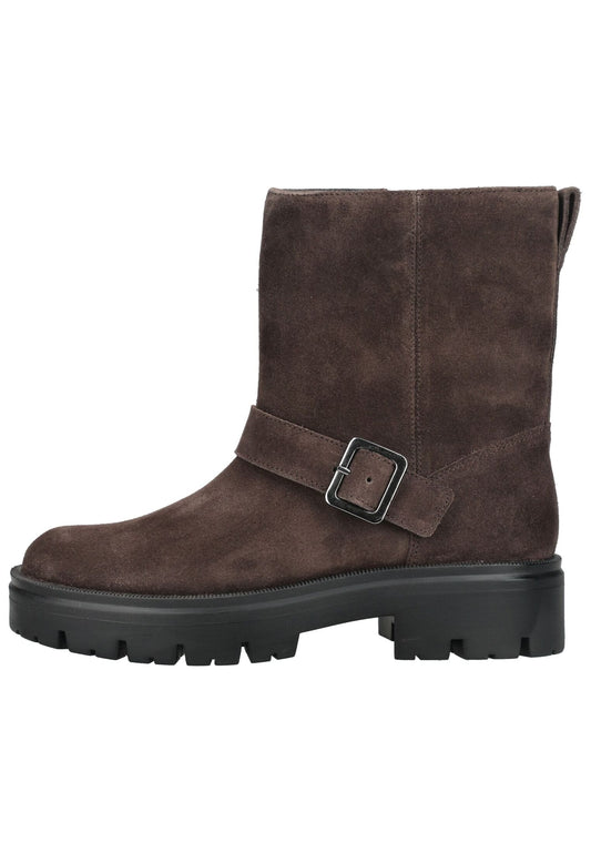 Geox Stiefelette Veloursleder Dunkelbraun