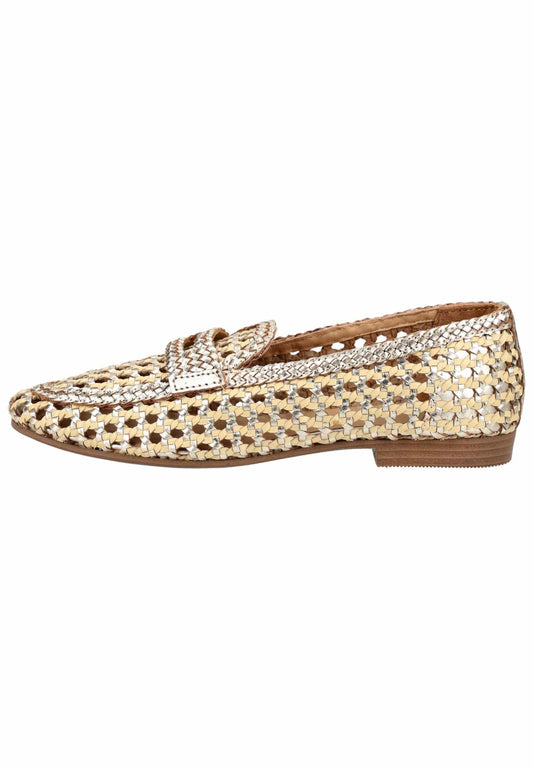 GIOSEPPO Slipper Leder Gold