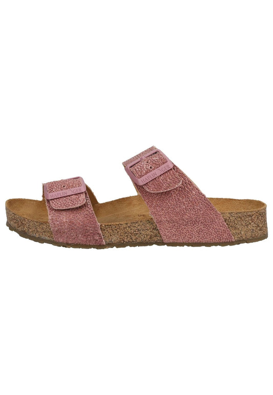Haflinger Hausschuhe Leder Rosa