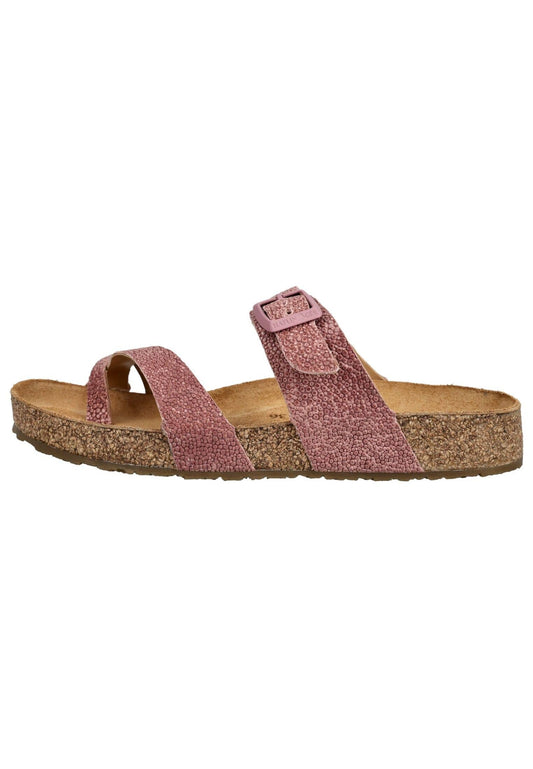 Haflinger Hausschuhe Leder Rosa