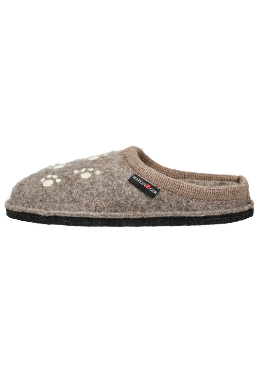 Haflinger Hausschuhe Wolle Beige