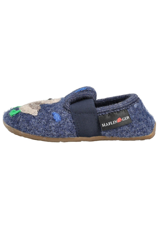 Haflinger Hausschuhe Wolle Jeans