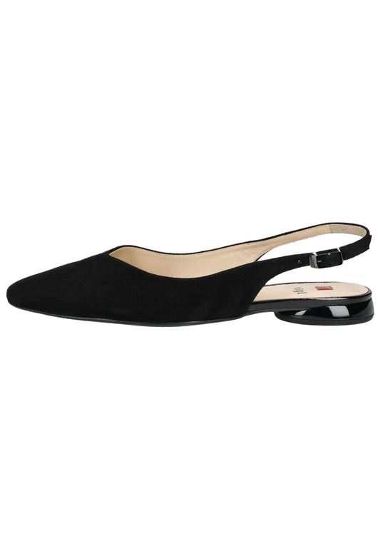 Högl Ballerinas Veloursleder Schwarz/Schwarz