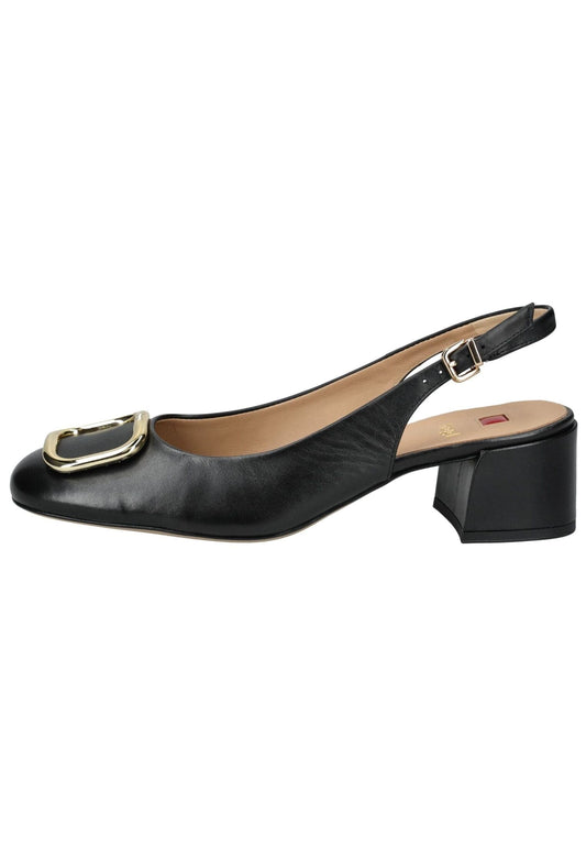 Högl Pumps Glattleder Schwarz/Schwarz