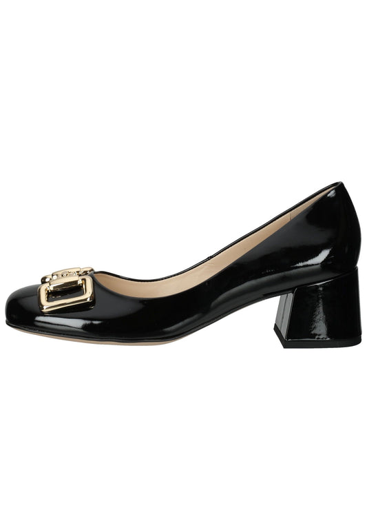 Högl Pumps Leder Schwarz Lack