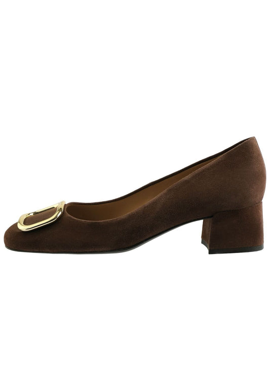 Högl Pumps Veloursleder Dunkelbraun
