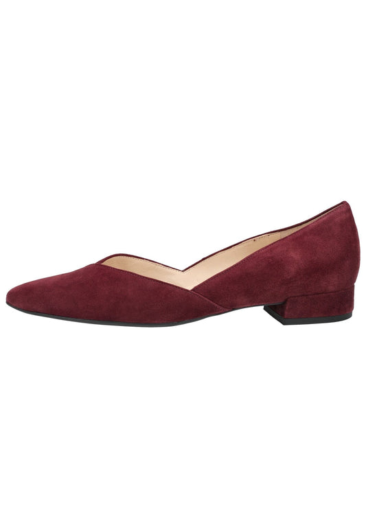 Högl Pumps Veloursleder Dunkelrot