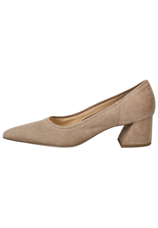 Högl Pumps Veloursleder Taupe