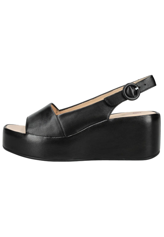 Högl Sandalen Leder Schwarz/Schwarz