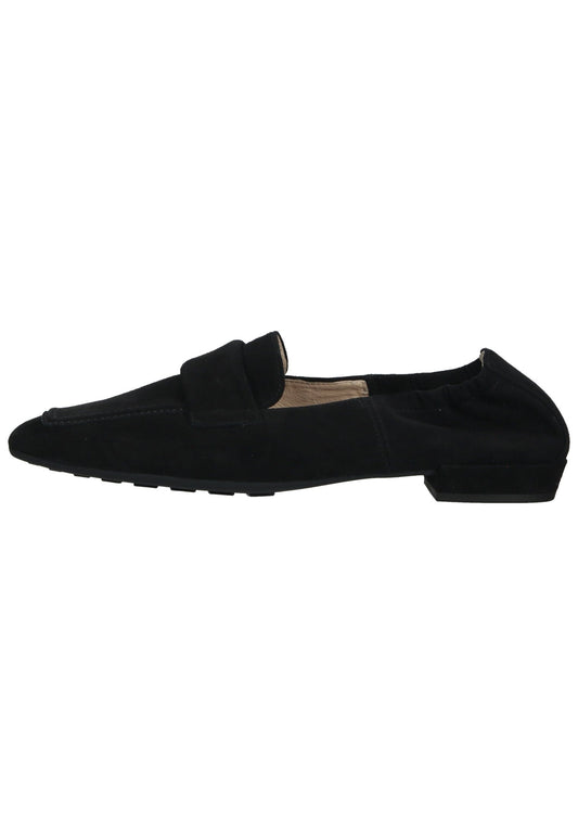 Högl Slipper Veloursleder Schwarz