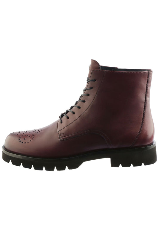 Högl Stiefelette Leder Weinrot