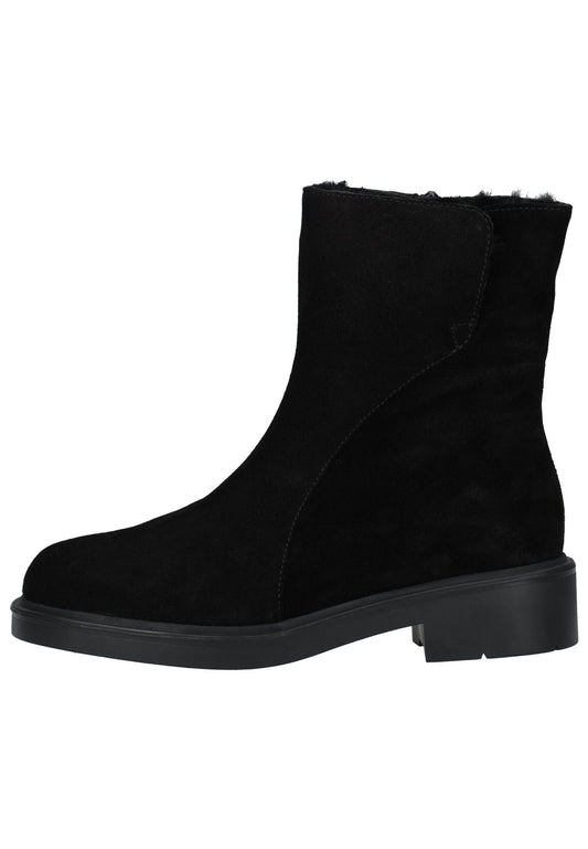 Högl Stiefelette Veloursleder Schwarz Warmfutter