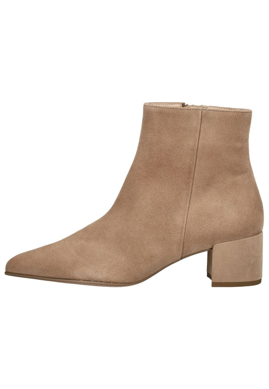 Högl Stiefelette Veloursleder Taupe