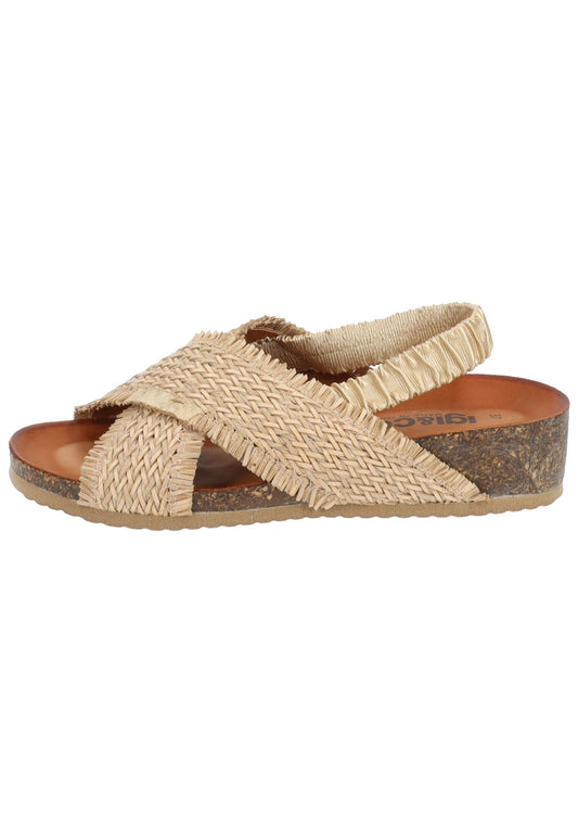 IGI&CO Sandalen Leder/Textil Natural