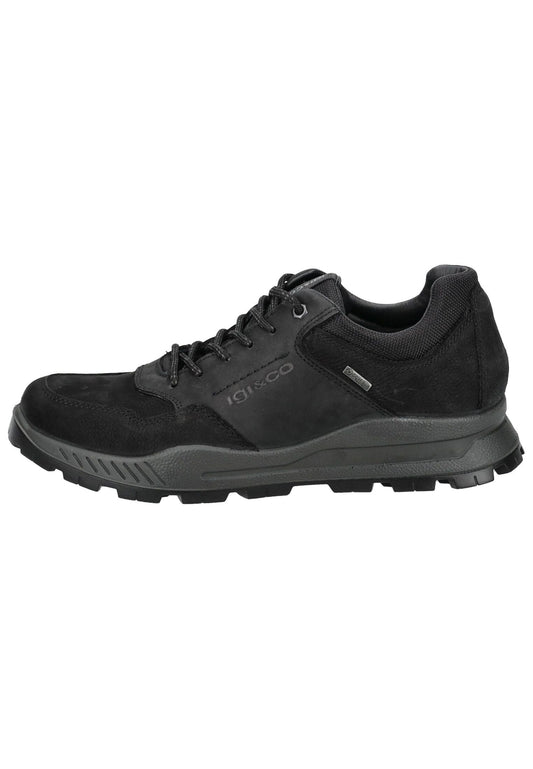 IGI&CO Sneaker Nubukleder/Textil Schwarz