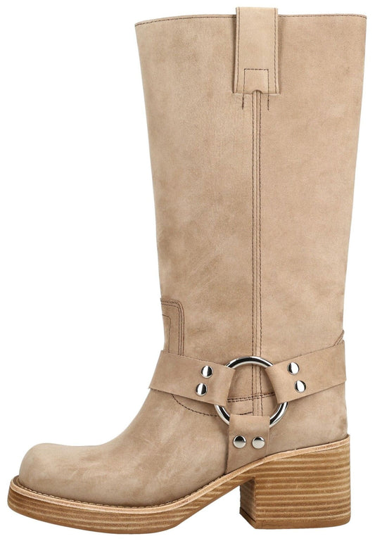 Jeffrey Campbell Stiefel Nubukleder Sand