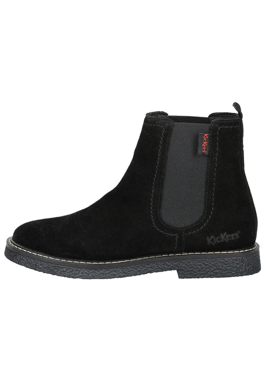 Kickers Stiefelette Veloursleder/Textil Schwarz