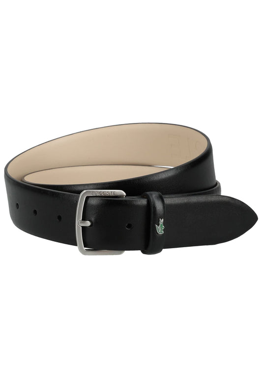 Lacoste Gürtel Leder Schwarz