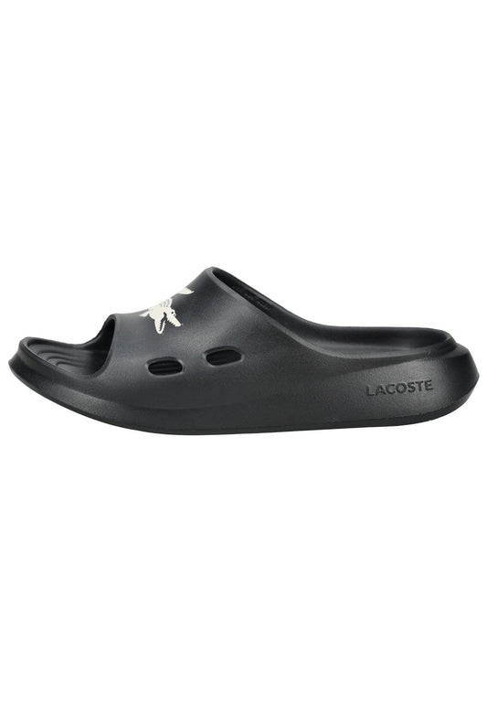 Lacoste Pantoletten Lederimitat Dunkel Grau