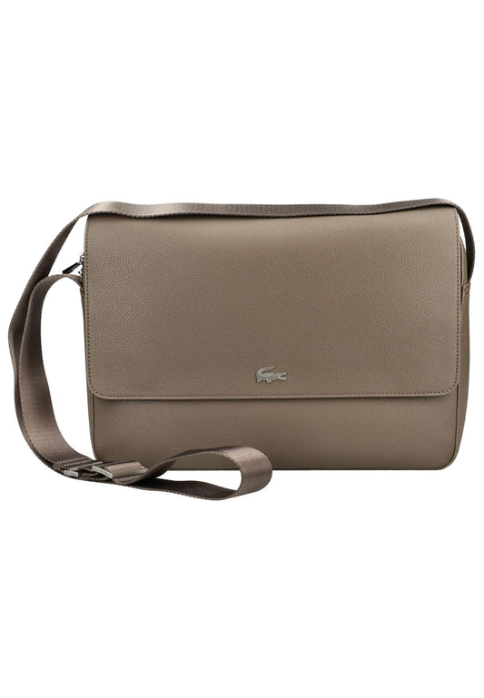 Lacoste Taschen Lederimitat Taupe/Beige