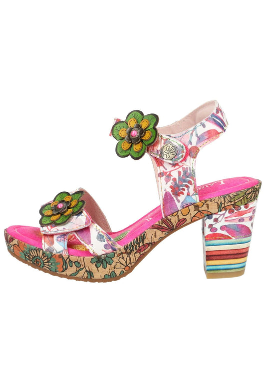 Laura Vita Sandalen Leder Fuchsia