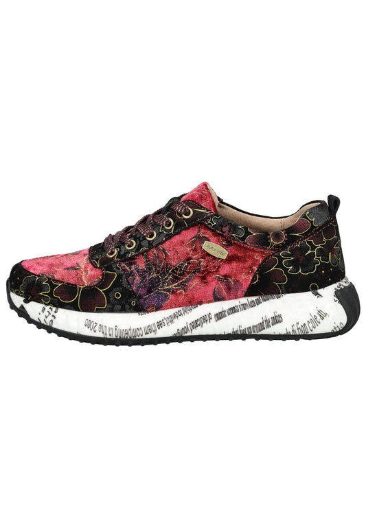 Laura Vita Sneaker Leder/Textil Rot/Schwarz