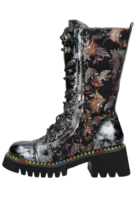 Laura Vita Stiefel Leder Schwarz
