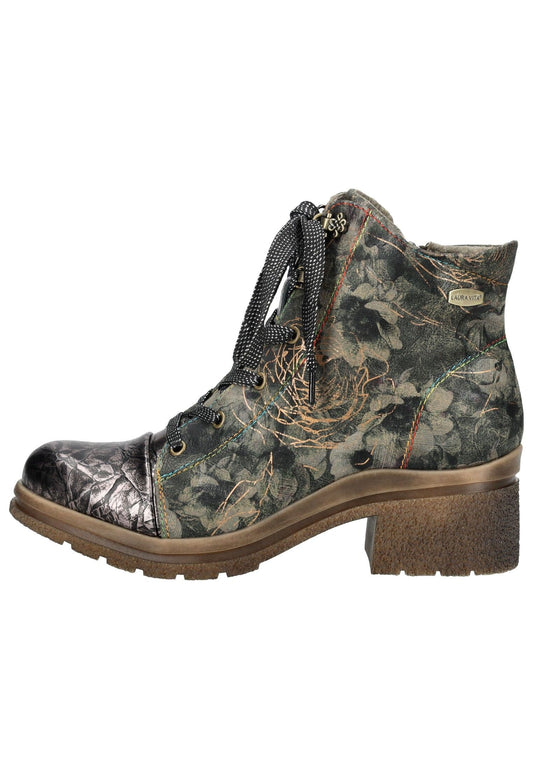 Laura Vita Stiefelette Leder/Textil Schwarz