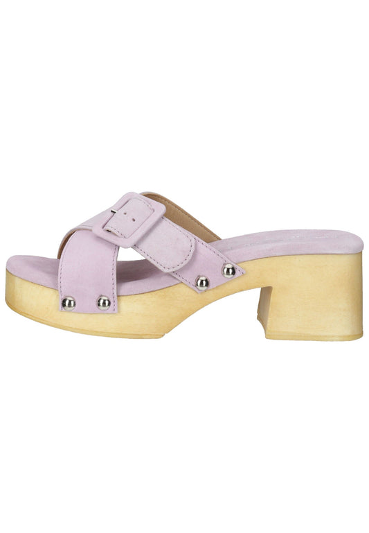 Lazamani Clogs Leder Lilac