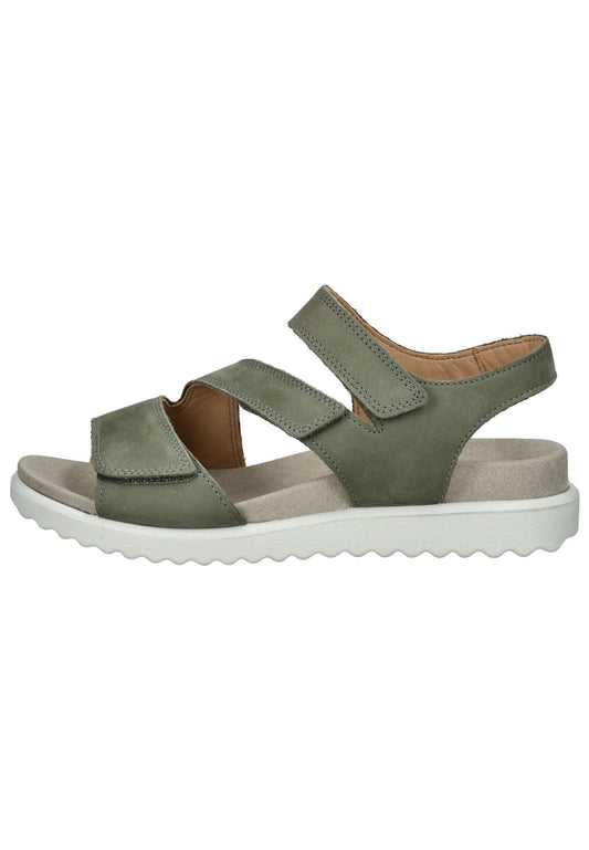 Legero Sandalen Nubukleder Hellgrün