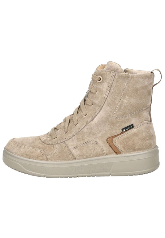 Legero Stiefelette Veloursleder Beige Warmfutter