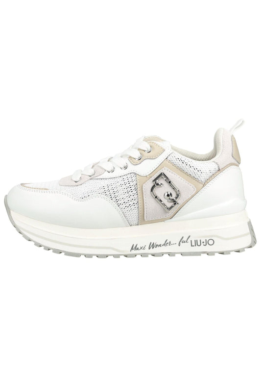 Liu Jo Sneaker Leder/Textil Weiß/Beige