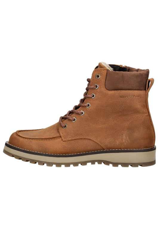 Marc O Polo Stiefelette Nubukleder Cognac Warmfutter