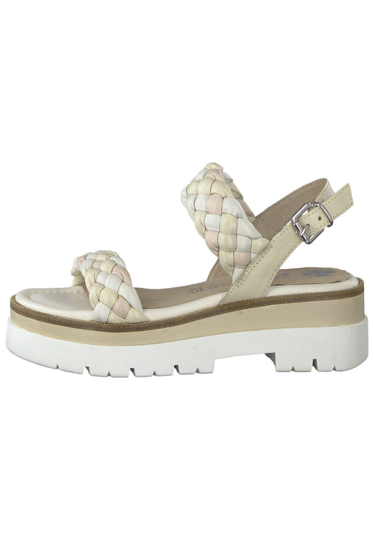 Marco Tozzi Sandalen Leder Cream