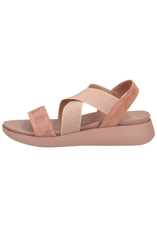 Marco Tozzi Sandalen Leder/Textil Rose