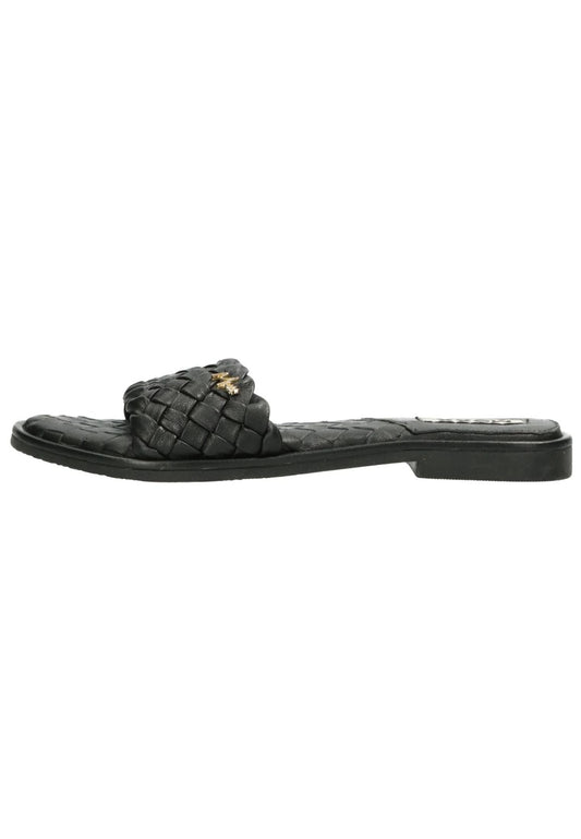 Mexx Pantoletten Leder Schwarz