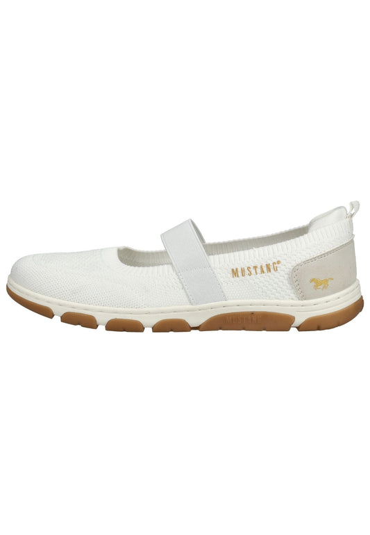 Mustang Slipper Lederimitat/Textil Weiß
