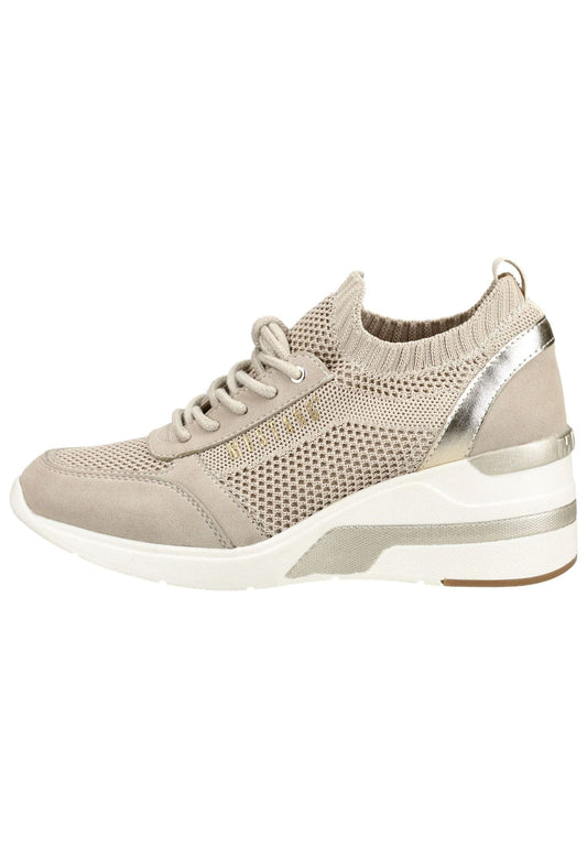 Mustang Sneaker Lederimitat/Textil Beige