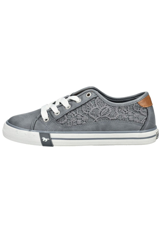 Mustang Sneaker Lederimitat/Textil Jeans