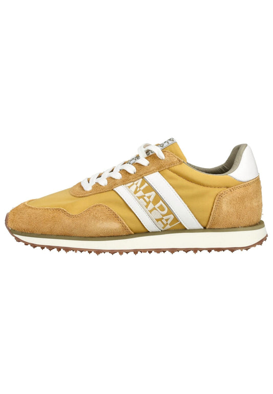Napapijri Sneaker Leder/Textil Gelb/Weiß
