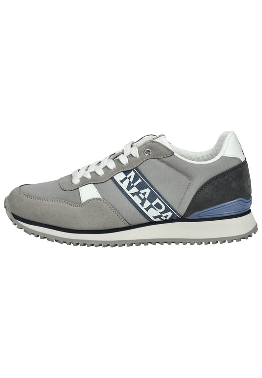 Napapijri Sneaker Lederimitat/Textil Grau/Blau