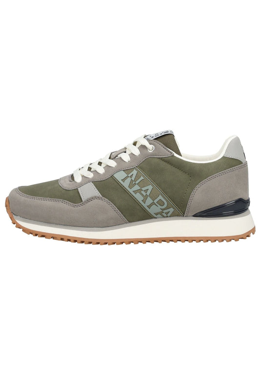 Napapijri Sneaker Lederimitat/Textil Grau/Grün