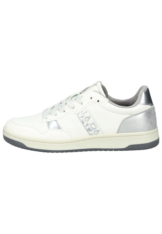Napapijri Sneaker Lederimitat/Textil Weiß