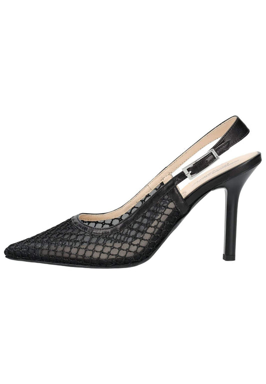 Nero Giardini Pumps Leder/Textil Schwarz