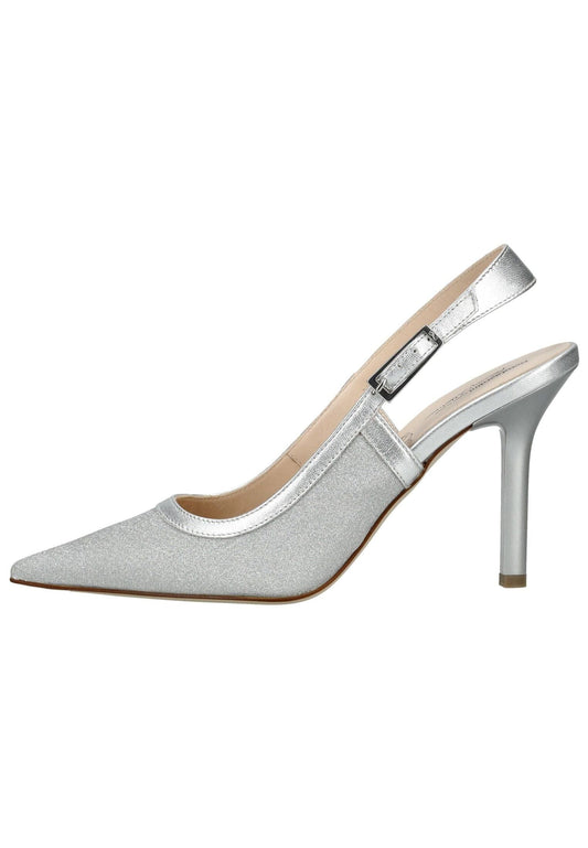 Nero Giardini Pumps Leder/Textil Silber